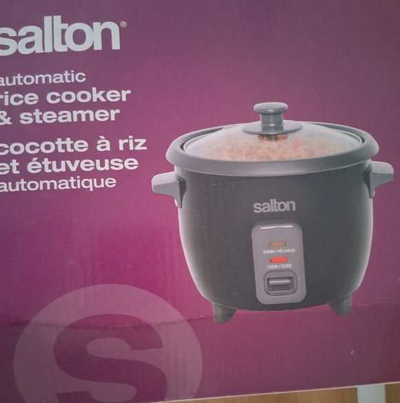 NEW Salton Rice Cooker & Steamer - Picture 3 of 6